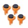 POWERTEC 4PCs Bench Dogs for 34 Dog Hole Bench Dog wEVA Insert Woodworking Tool for Work Bench MFT Table Portable Workbench wDog Holes Tools for Woodworking DIY Projects 71188