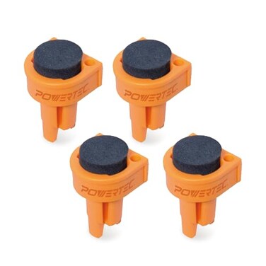 POWERTEC 4PCs Bench Dogs for 34 Dog Hole Bench Dog wEVA Insert Woodworking Tool for Work Bench MFT Table Portable Workbench wDog Holes Tools for Woodworking DIY Projects 71188