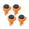 POWERTEC 4PCs Bench Dogs for 34 Dog Hole Bench Dog wEVA Insert Woodworking Tool for Work Bench MFT Table Portable Workbench wDog Holes Tools for Woodworking DIY Projects 71188