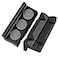 BARTOO Aluminum 4 Vise Jaws Pads Magnetic Reversible Pipe Vise AN Fitting Vice Jaw Covers Professional Grade MultiPurpose Vise Jaw Protective Inserts for Any Metal Bench Vice 4 Black
