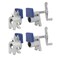 WORKPRO 2Pack 34 Pipe Clamps Wood Gluing Pipe Clamp Set with Hshaped Feet Lightweight Cast Aluminum Quick Release Wood Clamps for Woodworking Carpentry Home Improvement and DIY Projects