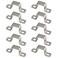 SeeRaphee 10 Pieces 25x25mm Square Pipe Clamp 304 Stainless Steel U Shaped Strut Connector Bracket Tube Buckle Hose Clamp Cable Clamp