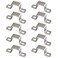 SeeRaphee 10 Pieces 25x25mm Square Pipe Clamp 304 Stainless Steel U Shaped Strut Connector Bracket Tube Buckle Hose Clamp Cable Clamp