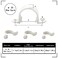 EWUHRY 100 Pcs Plastic Pipe Clamps 2 Hole Pipe Strap Fit Under 34 Inch PVC Pipes White Conduit Mounting U Brackets with Screw Holes Electrical Conduit Cables PVC Pipe Holding Strap