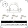 EWUHRY 100 Pcs Plastic Pipe Clamps 2 Hole Pipe Strap Fit Under 34 Inch PVC Pipes White Conduit Mounting U Brackets with Screw Holes Electrical Conduit Cables PVC Pipe Holding Strap