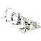 BVO 12 Pcs 25inch Rigid Pipe StrapTwo Hole Stainless Steel Strap U Bracket Widened Tube Strap Tension Clip Assortment Kit Heavy Duty Pipe Clamp for Pipe Fixing75mm