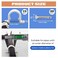 Sankoly 15 Pcs 34 Inch Pipe Clamps with Screws PVC Conduit Clamp Pipe Strap for Fixing Pipe Cable Wires Flexible Conduit