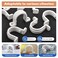 Sankoly 15 Pcs 34 Inch Pipe Clamps with Screws PVC Conduit Clamp Pipe Strap for Fixing Pipe Cable Wires Flexible Conduit
