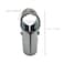 FLEXKEA 2 Pcs T Clamps Pipe Connector End Rail T ClampMetal Clamp Fittings1 OD 254 mmGalvanized Steel Chain Link Fence Bolts and Nuts Included