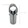 FLEXKEA 2 Pcs T Clamps Pipe Connector End Rail T ClampMetal Clamp Fittings1 OD 254 mmGalvanized Steel Chain Link Fence Bolts and Nuts Included