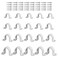 CNYMANY 20 pcs Pipe Clamps 2 Holes PVC Conduit Strap Clips SCH 38 12 34 1 Inch with 40 pcs M42 Screws Plastic White Conduit Mounting U Brackets with Screw Holes for Fixing Water Piping Support