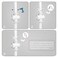 CNYMANY 20 pcs Pipe Clamps 2 Holes PVC Conduit Strap Clips SCH 38 12 34 1 Inch with 40 pcs M42 Screws Plastic White Conduit Mounting U Brackets with Screw Holes for Fixing Water Piping Support