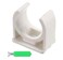 QWUEE 20 Pcs UShaped PVC Water 16mm Pipe Clamps Clips UShaped Buckles Fit for 12 16mm Water Pipes and TV Trays Tubing Hose Hanger Support Pex Tubing