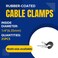 TOMSHIELE 25Pcs Premium Stainless Steel Cable Clamps 14inch 304 SS with Rubber Cushion for Secure Installation of Pipes Tubes Wires by