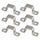 SeeRaphee 6 Pieces 35x35mm Square Pipe Clamp 304 Stainless Steel U Shaped Strut Connector Bracket Tube Buckle Hose Clamp Cable Clamp