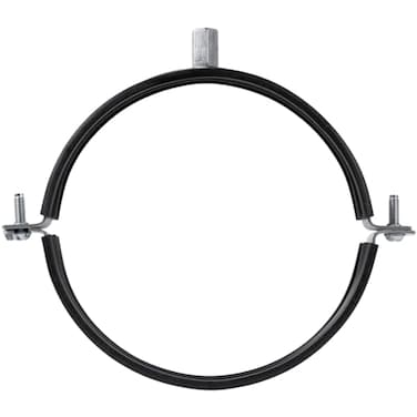 ECOPRO VENT 8 Inch Galvanized Pipe Hanger with Rubber Conduit Mounting Clamp Tube Brackets Pipe Clamps Tube Wall Mounting Bracket Clamp Rigid Conduit Holder PVC and Metal Pipe Attachment Hanger