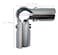 FLEXKEA 90 Degree 3Way Pipe Connector Stainless Steel End Rail Clamps 1 in OD Chain Link Fence Fittings with Bolts and Nuts 4 Set