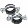 AKIHISA 10 Pack Split Ring Pipe Hanger Heavy Duty Adjustable Pipe Bracket Clamp Wall Mount Ceiling Mount Pipe Support ID 1 Inch25mm