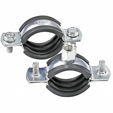 AKIHISA 10 Pack Split Ring Pipe Hanger Heavy Duty Adjustable Pipe Bracket Clamp Wall Mount Ceiling Mount Pipe Support ID 1 Inch25mm
