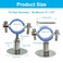 Auvotuis 2PCS 304 Stainless Steel Wall Mount Ceiling Mount Pipe SupportsSuitable for OD Pipe 1123840mmAdjustable Height 3050mm Adjustable Pipe Bracket Clamp with Screws