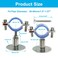 Auvotuis 2PCS 304 Stainless Steel Wall Mount Ceiling Mount Pipe SupportsSuitable for OD Pipe 1123840mmAdjustable Height 3050mm Adjustable Pipe Bracket Clamp with Screws