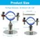 Auvotuis 2PCS 304 Stainless Steel Wall Mount Ceiling Mount Pipe SupportsSuitable for OD Pipe 13234mmAdjustable Height 3050mm Adjustable Pipe Bracket Clamp with Screws