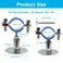 Auvotuis 2PCS 304 Stainless Steel Wall Mount Ceiling Mount Pipe SupportsSuitable for OD Pipe 13234mmAdjustable Height 3050mm Adjustable Pipe Bracket Clamp with Screws
