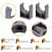GDFYMI 30Pcs Dark Gray PVC Pipe Clamps Pipe Strap U Bracket Clamp U Bracket Tube Strap Clamp Suport Pex Tubing Fit for 11432mm OD Pipes