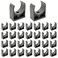 GDFYMI 30Pcs Dark Gray PVC UShaped Pipe Clamps Water Pipe Support Tubing Clamps Singe Hole Strap U Clamp Fit for 11240mm OD Pipes