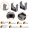 GDFYMI 30Pcs Dark Gray PVC UShaped Pipe Clamps Water Pipe Support Tubing Clamps Singe Hole Strap U Clamp Fit for 11240mm OD Pipes
