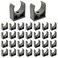 GDFYMI 30Pcs Dark Gray PVC UShaped Pipe Clamps Water Pipe Support Tubing Clamps Singe Hole Strap U Clamp Fit for 11240mm OD Pipes