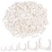 Glarks 140pcs 162025324050MM UShaped PVC Water Pipe Clamps Clips White Plastic U Pipe Clamp Buckles PEX Clips Pipe Hangers Pipe Holder PEX Tubing Clamp for Fixing Cable Pipe Gas Pipe