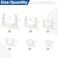 Glarks 140pcs 162025324050MM UShaped PVC Water Pipe Clamps Clips White Plastic U Pipe Clamp Buckles PEX Clips Pipe Hangers Pipe Holder PEX Tubing Clamp for Fixing Cable Pipe Gas Pipe
