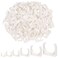 Glarks 140pcs 162025324050MM UShaped PVC Water Pipe Clamps Clips White Plastic U Pipe Clamp Buckles PEX Clips Pipe Hangers Pipe Holder PEX Tubing Clamp for Fixing Cable Pipe Gas Pipe