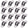 Glarks 16Pcs 10MM 2 Hole UTube Strap Clamp Set 304 Stainless Steel Rubber Cushion Rigid Pipe Strap U Bracket Tube Strap Assortment Kit For Pipe Tube Fixing 10mm
