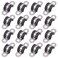 Glarks 16Pcs 10MM 2 Hole UTube Strap Clamp Set 304 Stainless Steel Rubber Cushion Rigid Pipe Strap U Bracket Tube Strap Assortment Kit For Pipe Tube Fixing 10mm