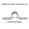 HAHIYO Hahiyo Two Holes Pipe Tube U Bracket Clamps 10MM Heavy Duty No Rust Shiny Strong Resist Wind No Sharp Rigid Strap Clip Conduit Ring 304 Stainless Steel for Fixing Supporting Decorating 10pcs
