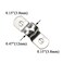 HAHIYO Hahiyo Two Holes Pipe Tube U Bracket Clamps 10MM Heavy Duty No Rust Shiny Strong Resist Wind No Sharp Rigid Strap Clip Conduit Ring 304 Stainless Steel for Fixing Supporting Decorating 10pcs