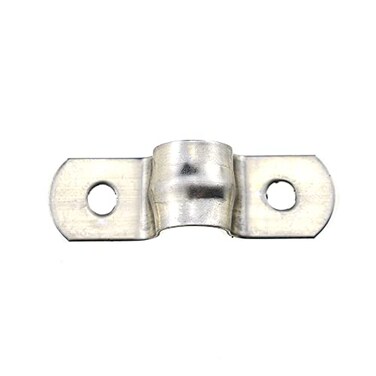 HAHIYO Hahiyo Two Holes Pipe Tube U Bracket Clamps 10MM Heavy Duty No Rust Shiny Strong Resist Wind No Sharp Rigid Strap Clip Conduit Ring 304 Stainless Steel for Fixing Supporting Decorating 10pcs