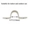 HAHIYO Hahiyo Two Holes Pipe Tube U Bracket Clamps 12MM Heavy Duty No Rust Shiny Strong Resist Wind No Sharp Rigid Strap Clip Conduit Ring 304 Stainless Steel for Fixing Supporting Decorating 10pcs