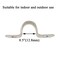 HAHIYO Hahiyo Two Holes Pipe Tube U Bracket Clamps 12MM Heavy Duty No Rust Shiny Strong Resist Wind No Sharp Rigid Strap Clip Conduit Ring 304 Stainless Steel for Fixing Supporting Decorating 10pcs