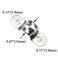 HAHIYO Hahiyo Two Holes Pipe Tube U Bracket Clamps 12MM Heavy Duty No Rust Shiny Strong Resist Wind No Sharp Rigid Strap Clip Conduit Ring 304 Stainless Steel for Fixing Supporting Decorating 10pcs