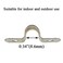 HAHIYO Hahiyo Two Holes Pipe Tube U Bracket Clamps 8MM Heavy Duty No Rust Shiny Strong Resist Wind No Sharp Rigid Strap Clip Conduit Ring 304 Stainless Steel for Fixing Supporting Decorating 10pcs