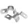 heyous Heyous 10PCS 12 Inch Silver Pipe Banding Stainless Steel Conduit Banding Single Hole Heavy Duty Pipe Banding Clamp Single Side Pipe Clamp for Pipe or Wire Installation