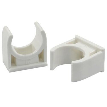 Hordion 100pcs UShaped PVC Water Pipe Clamps Clips Fit for 12 16mm Water Pipes TV Trays Tubing Hose Hanger Support Pex Tubing