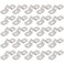 ISPINNER 25pcs M5 Stainless Steel Rigid Pipe Strap for 316 Inch Hose OD 2 Holes Cable U Bracket Clamp Hanger Tube Strap Tension Clips