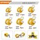 ISPINNER 52pcs Cable Clamps Assortment Kit 304 Stainless Steel Rubber Cushion Pipe Clamps in 6 Sizes 14 516 38 12 58 34 Yellow