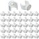 JJHXSM 50PCS PEX Pipe Clamps Pipe Hanger Clamps 12 inch PVC Water Pipe Bracket Plastic 16 mm For Residential Industrial Water Supply and Cable Wiring Piping Systems White