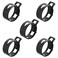 Juvielich 5Pcs 112 Hose Clamps Spring 32mm128 ID Constant Tension Band Spring Band Type Manganese Steel Clamp Clips for Fuel Line Silicone Hose Tube Black