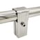 LBKYJ 8 Sets 2 Way Square Panel T Clamps Tube Connector 1 x 1 201 Stainless Steel T Fitting for Tube 255mm Chain Link Fence Guardrail End Rails Clamps Thickness 18mm with Bolts and Nuts